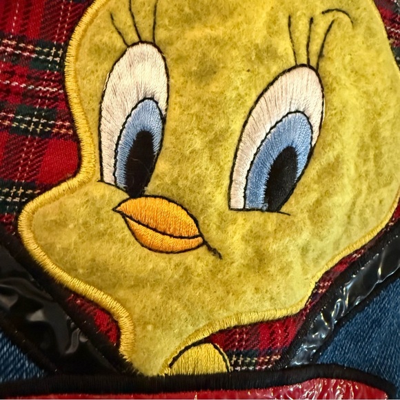Looney Tunes - Denim Jacket - Girls Size 12 - Vintage - Picture 3 of 13